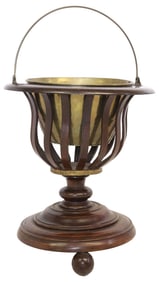 DUTCH INLAID MAHOGANY TEA STOVE OR JARDINIERE