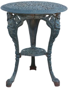 ENGLISH CAST IRON OUTDOOR PUB TABLE