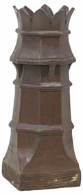 ENGLISH ARCHITECTURAL TURRET-FORM CHIMNEY POT
