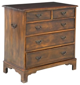 ENGLISH CHIPPENDALE STYLE MAHOGANY CHEST OF DRAWERS