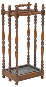 GEORGIAN STYLE MAHOGANY UMBRELLA OR STICK STAND
