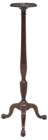 ENGLISH CHIPPENDALE STYLE MAHOGANY STAND / PEDESTAL