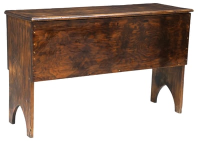 RUSTIC ENGLISH STANDING STORAGE CHEST / COFFER