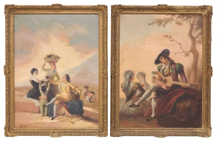 (2) PAINTINGS AFTER FRANCISCO GOYA (D.1828) & RAMON BAYEU Y SUBIAS (D.1793)