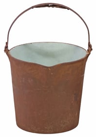 ENGLISH VICTORIAN CAST IRON COAL / ASH BUCKET