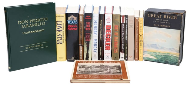 (15) BOOKS: TEXAS LITERATURE, HISTORY & WESTERN NOVELS, 5 SIGNED