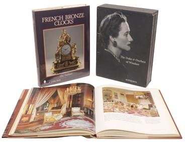 (3) ANTIQUES & CLOCK REFERENCE BOOKS, SOTHEBY'S 'DUKE & DUTCHESS' CATALOG
