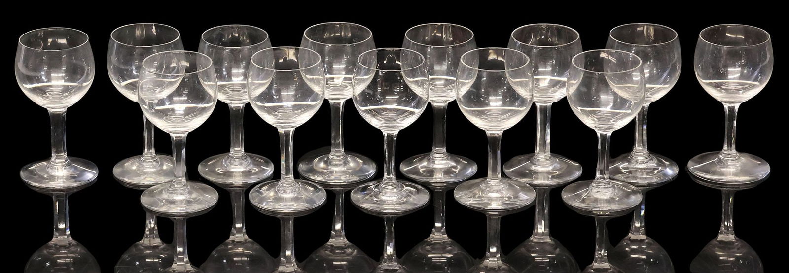 (13) BACCARAT CRYSTAL 'RABELAIS' STEMMED CORDIAL GLASSES (1 of 3)