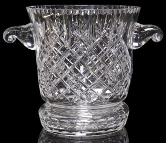 LARGE CUT CRYSTAL CHAMPAGNE COOLER / ICE BUCKET