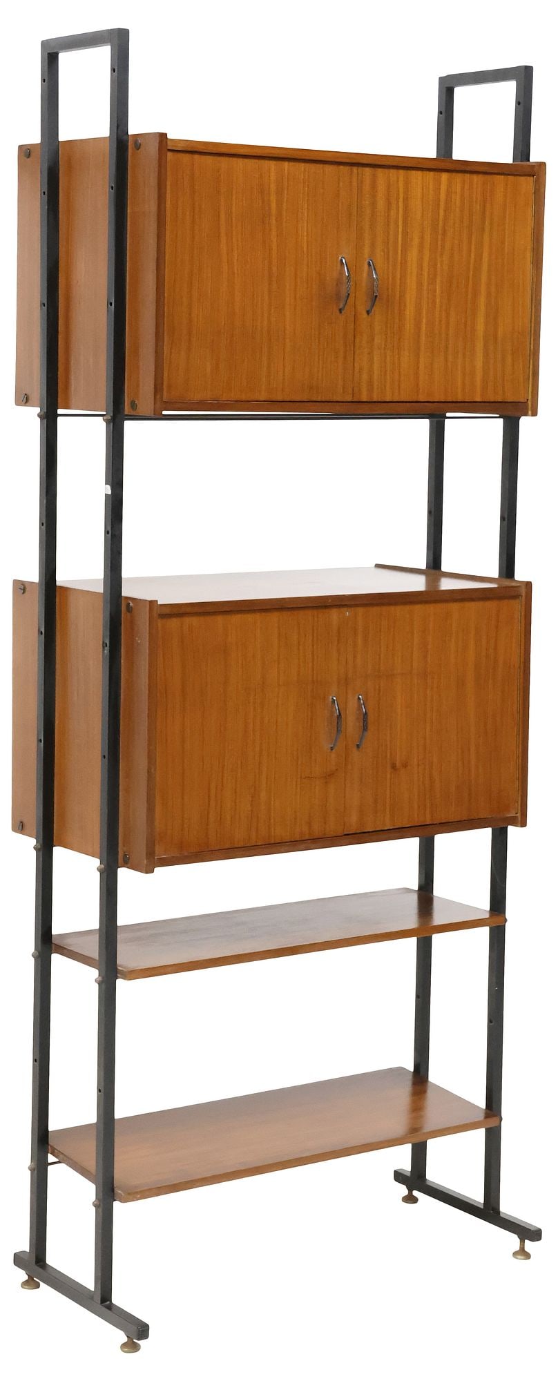 ITALIAN MID-CENTURY MODERN MODULAR TEAK BOOKCASE (1 of 5)