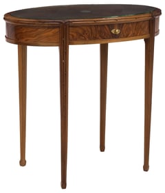ITALIAN LIBERTE STILE / ART NOUVEAU INLAID WALNUT SIDE TABLE