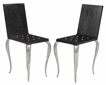 (2) PHILIPPE STARCK (B.1949) FOR DRIADE 'LOLA MUNDO' FLIP-TOP TABLE / CHAIRS