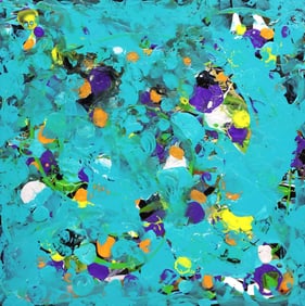 PETRONELLA GREER (B. 1945) PAINTING, 'WHISPERS IN THE WIND'