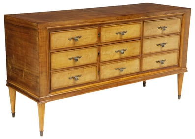 ITALIAN MID-CENTURY MODERN MAHOGANY COMMODE