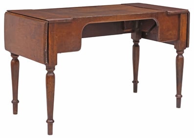 ENGLISH VICTORIAN OAK DROP-LEAF WRITING TABLE / DESK