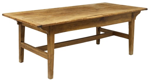 ENGLISH PINE & OAK FARMHOUSE KITCHEN/ WORK TABLE, 19TH C.