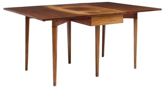AMERICAN FEDERAL STYLE MAHOGANY DROP-LEAF BANQUET TABLE