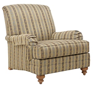 ETHAN ALLEN 'OXFORD' UPHOLSTERED ENGLISH-STYLE ARMCHAIR