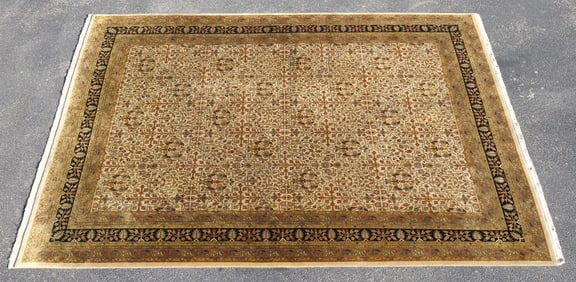 ESTATE HAND-TIED RUG, 11'10" X 8'10.5"