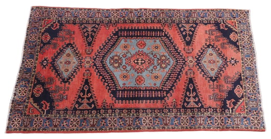 ESTATE HAND-TIED RUG, 8'4" X 5'5"