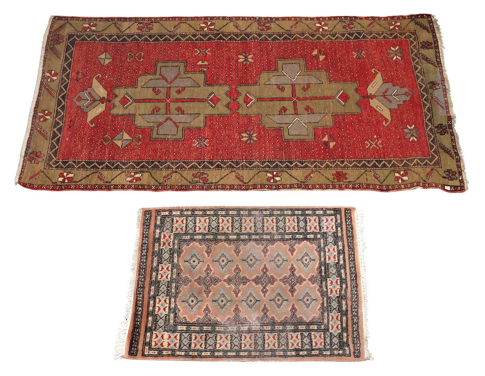(2) ESTATE HAND-TIED SCATTER RUGS (1 of 5)