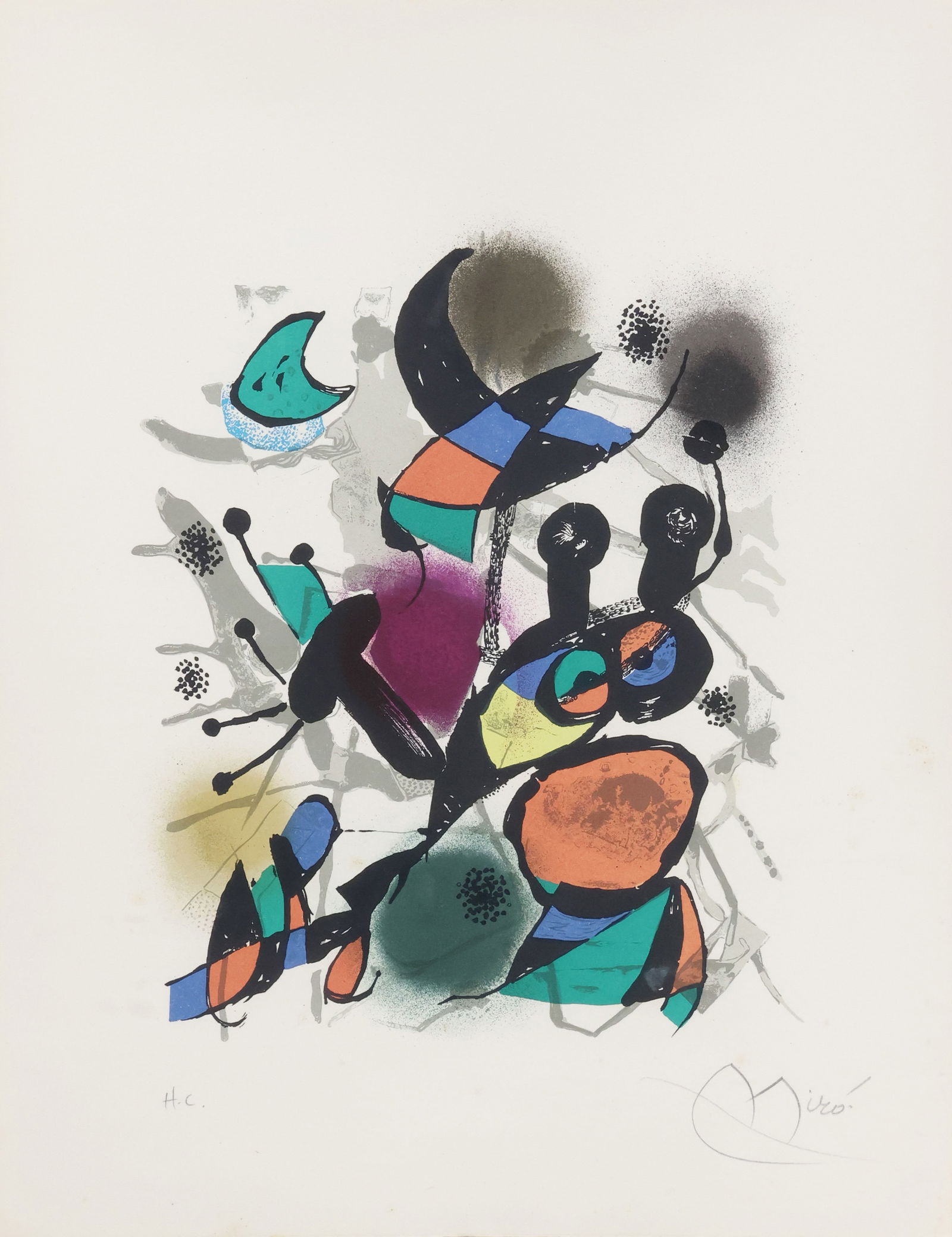 AFTER JOAN MIRO (1893-1983) PRINT, 'LITHOGRAPHE III' (1 of 7)