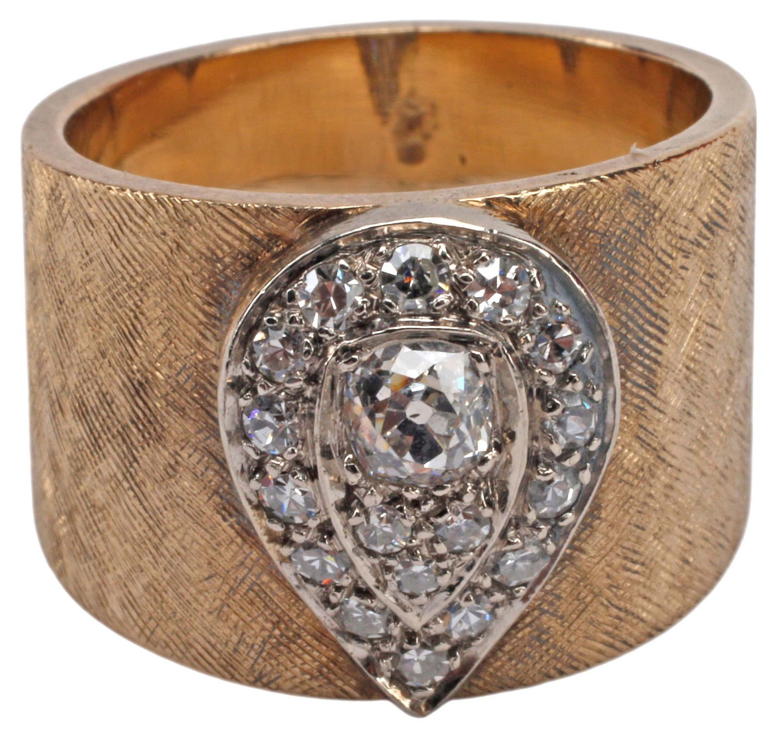 ESTATE 14KT YELLOW GOLD & DIAMOND RING (1 of 4)