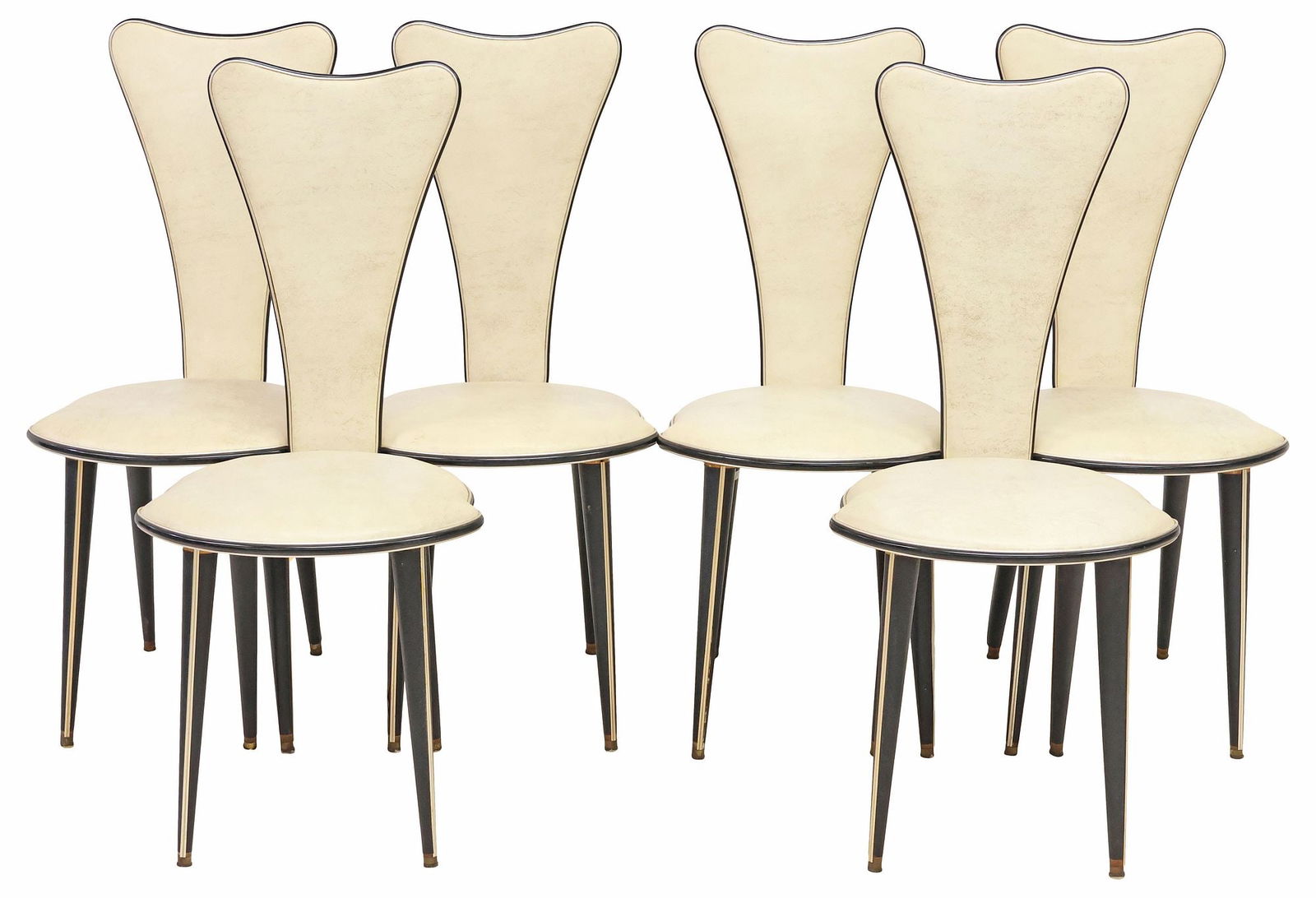 (6) UMBERTO MASCAGNI (ATTRIB.) MID-CENTURY MODERN DINING CHAIRS (1 of 3)