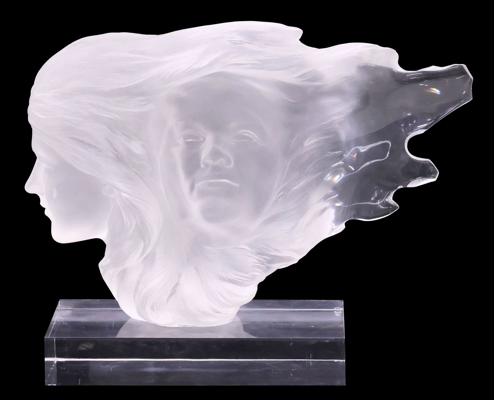 LARGE FREDERIC HART (D.1999) FIGURAL ACRYLIC SCULPTURE, 'HERSELF' (1 of 7)