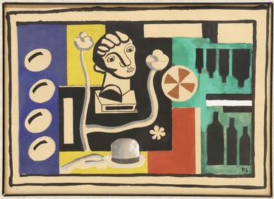 AFTER FERNAND LEGER (1881-1955) LITHOGRAPH, 'NATURE MORTE AU BUSTE'