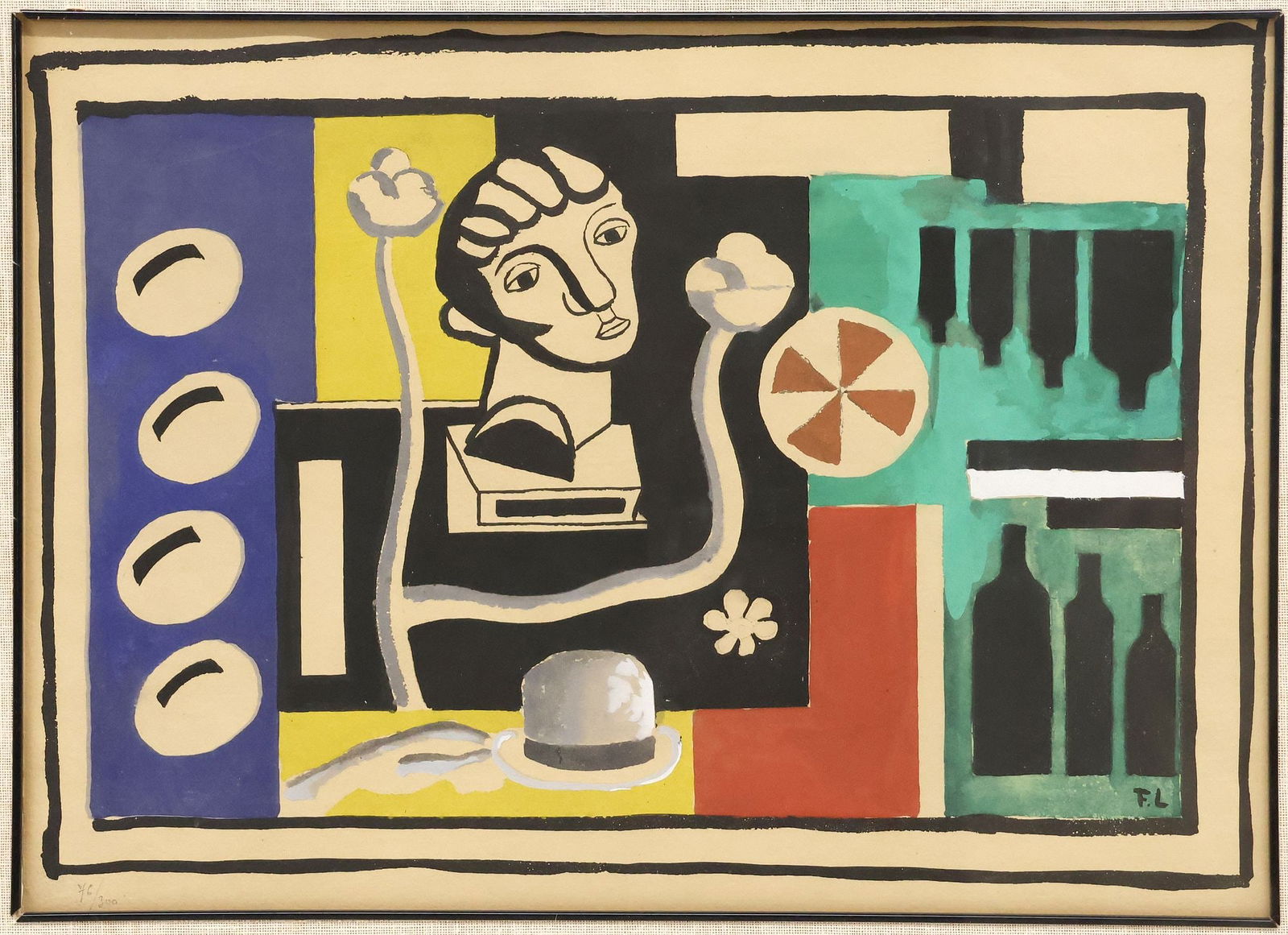 AFTER FERNAND LEGER (1881-1955) LITHOGRAPH, 'NATURE MORTE AU BUSTE' (1 of 8)
