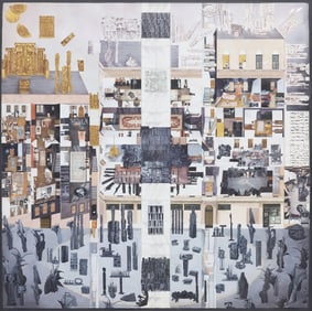 CLAIRE ANNE KHALIL (B.1944) WATERCOLOR PAINTING, 'MRS. N'S PLACE'