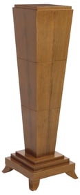 ART DECO STYLE TAPERED SQUARE PEDESTAL / DISPLAY STAND
