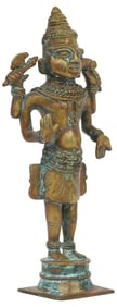 ANTIQUE BRONZE / COPPER ALLOY FIGURE, SHIVA CHANDRASHEKHARA, INDIA