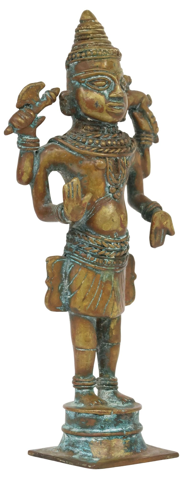 ANTIQUE BRONZE / COPPER ALLOY FIGURE, SHIVA CHANDRASHEKHARA, INDIA (1 of 5)