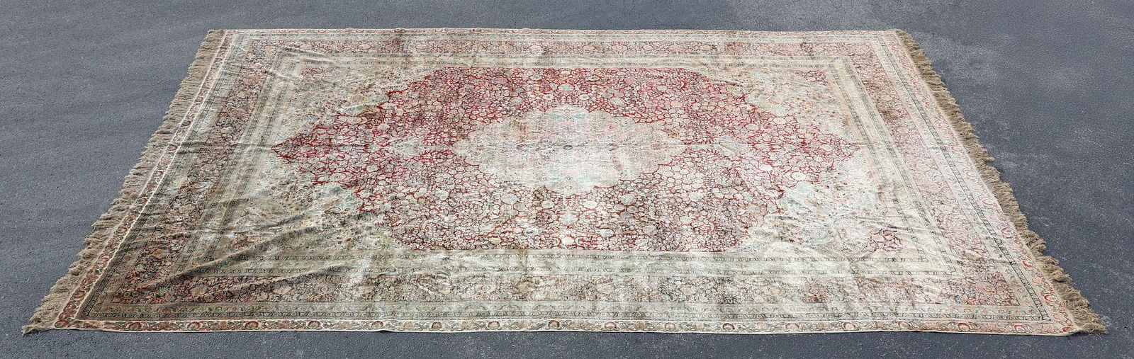 LARGE ESTATE HAND-TIED CHINESE SILK RUG, 17'7" X 12'2" (1 of 8)