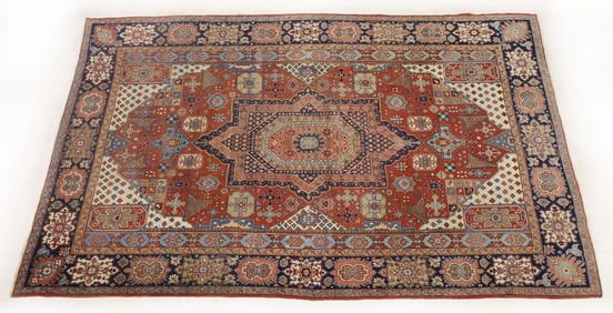 ESTATE HAND-TIED PERSIAN HERIZ RUG, 12'1" X 9'5"