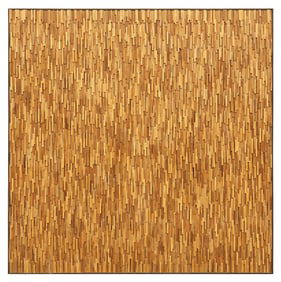 FRAMED MODERN ABSTRACT SCULPTURAL WOOD WALL PANEL, 48" X 48"