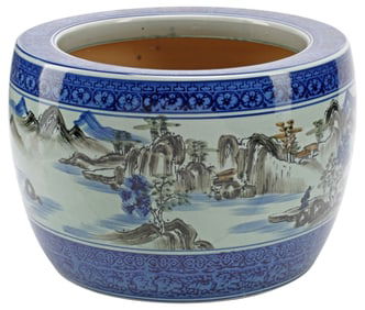 JAPANESE ARITA STYLE PORCELAIN PLANTER / JARDINIERE