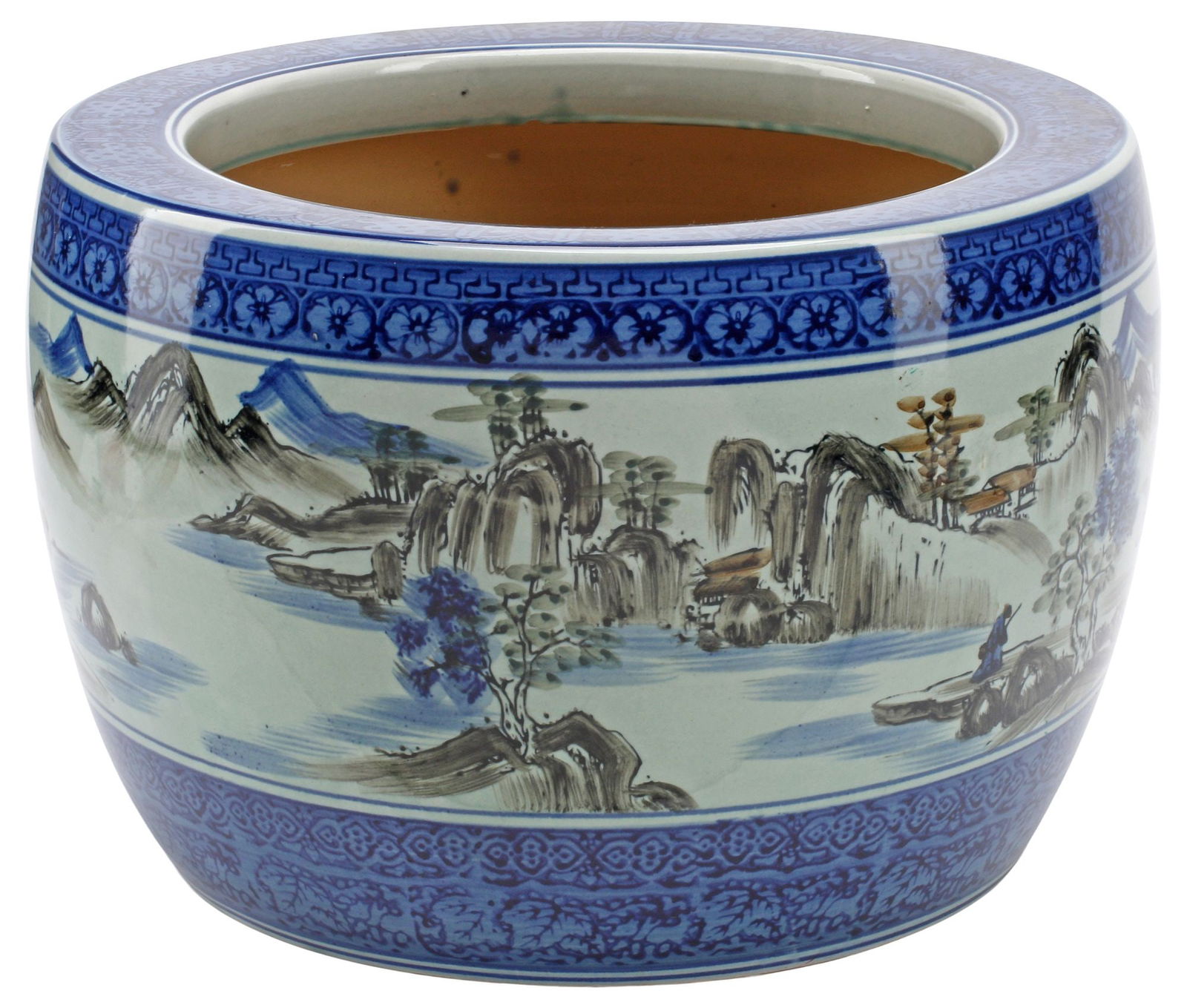 JAPANESE ARITA STYLE PORCELAIN PLANTER / JARDINIERE (1 of 3)