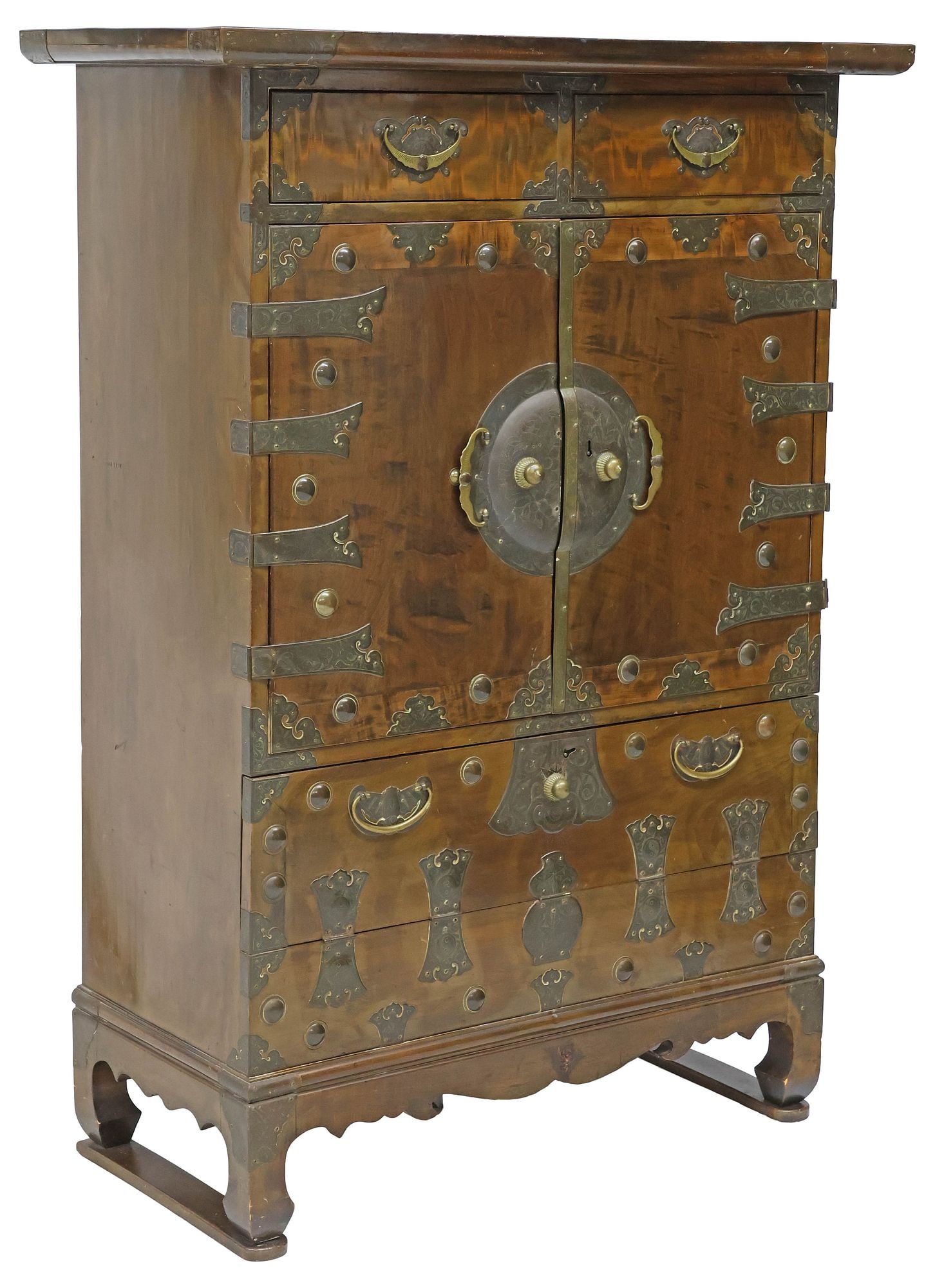 KOREAN METAL-MOUNTED SECRETARY TANSU CHEST, CHRISTIES APPRAISAL (1 of 10)