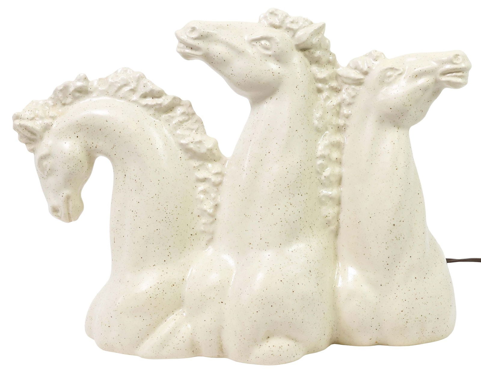 HOWARD KRON MID-CENTURY CERAMIC HORSE HEAD TV LAMP (1 of 4)