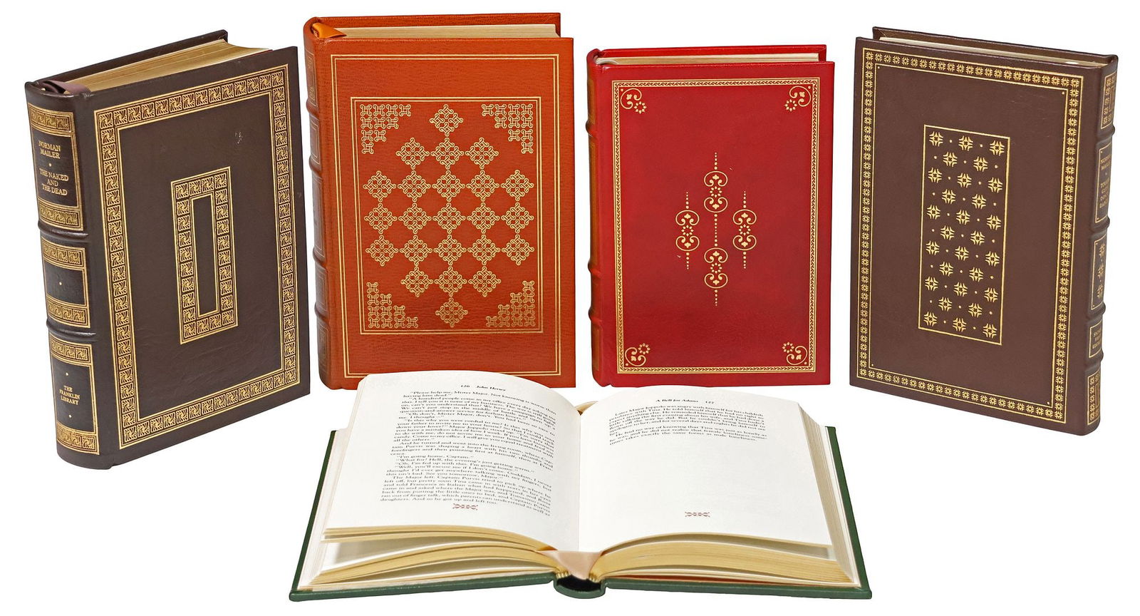 (5) FRANKLIN SIGNED 1ST-EDITION LEATHER-BOUND LIBRARY SHELF BOOKS (1 of 6)