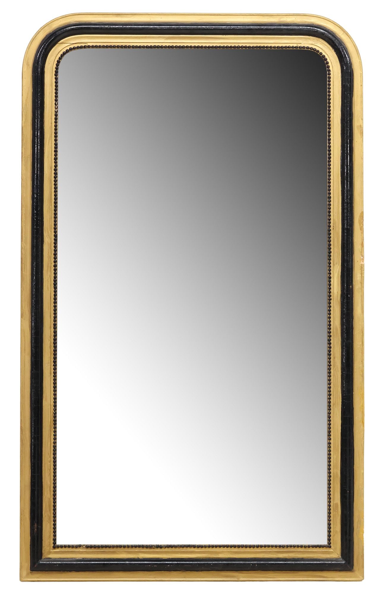 FRENCH LOUIS PHILIPPE PERIOD GILT-PAINTED MIRROR, 54" X 32.5" (1 of 3)