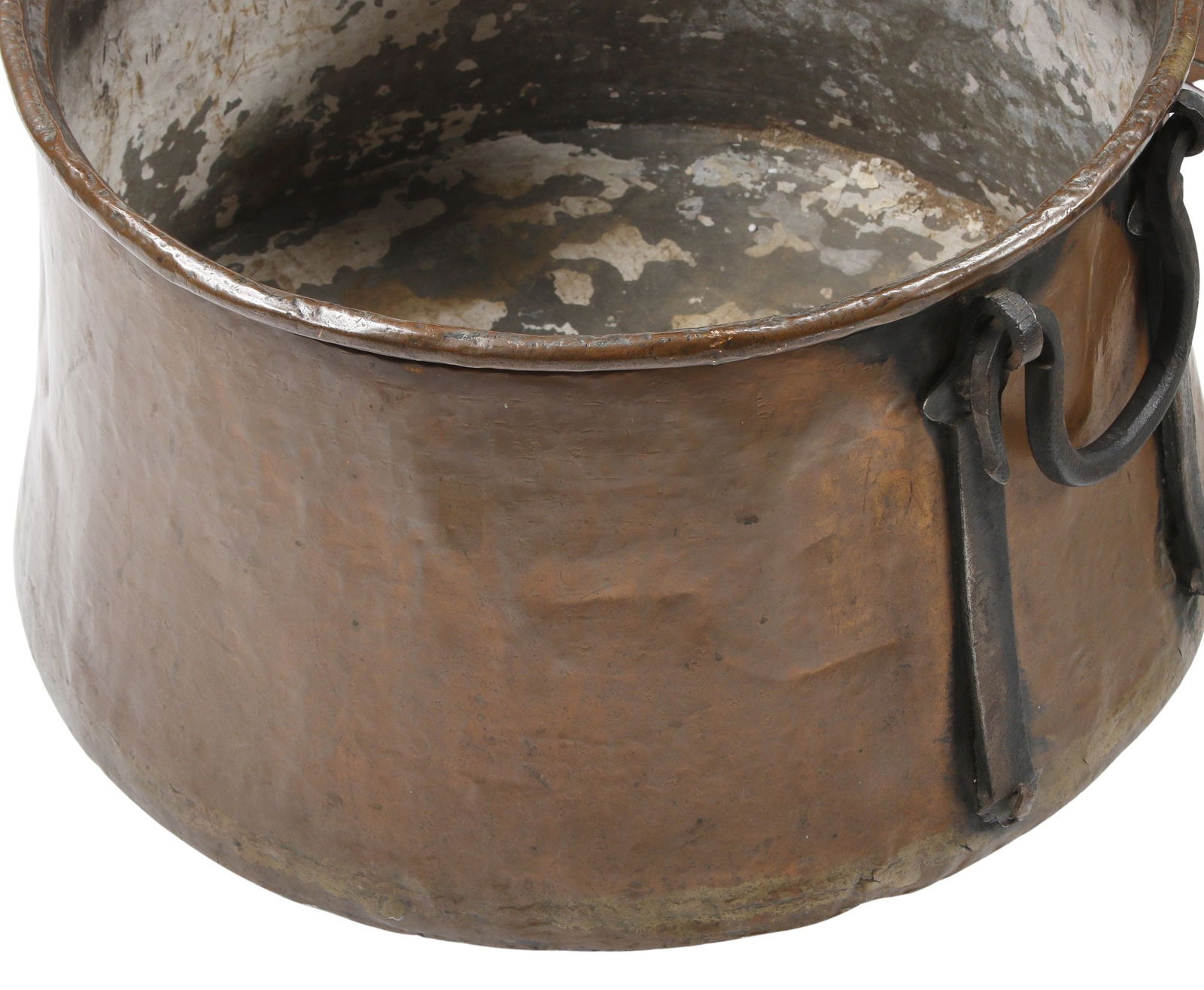 (6) LARGE COPPER & BRASS KITCHENWARE POTS - 3