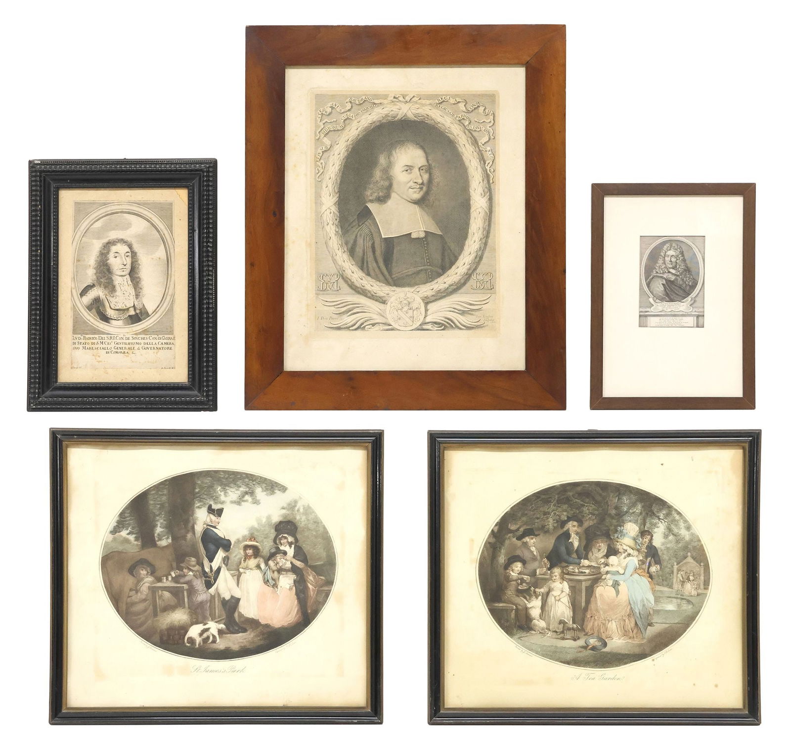 (5) FRAMED PORTRAIT & FIGURAL ENGRAVINGS, 2 AFTER GEORGE MORELAND (1 of 7)