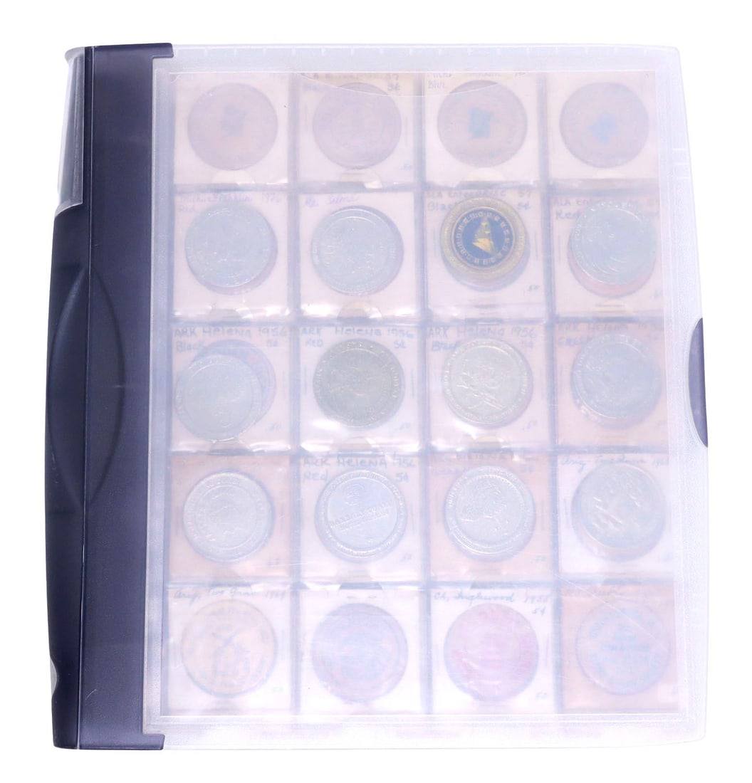 (167) GAMBLING TOKENS & LARGE WOODEN NICKEL COLLECTION (1 of 6)