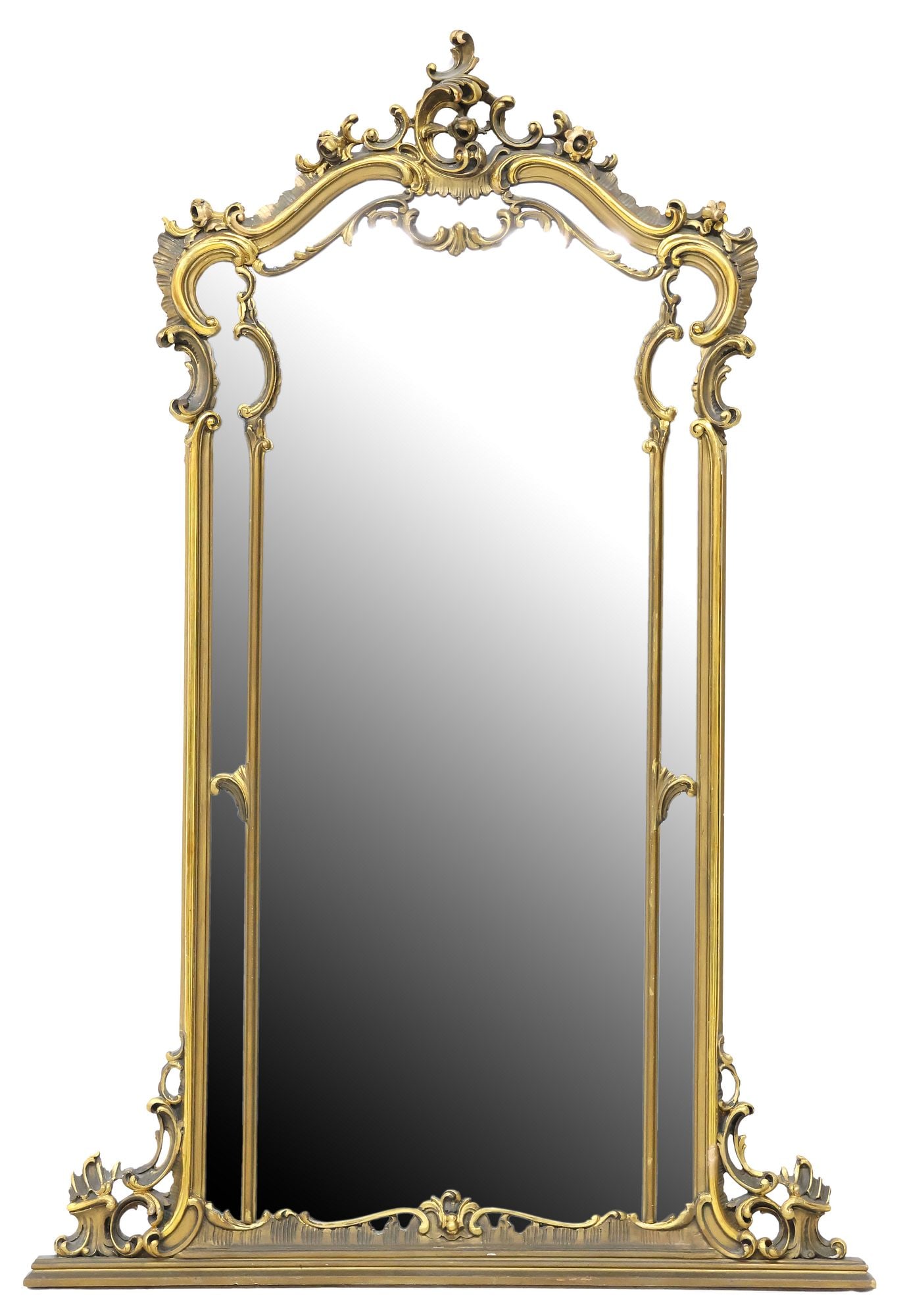 ITALIAN LOUIS XV STYLE GILT-PAINTED MIRROR, 65.5" X 44.5" (1 of 3)