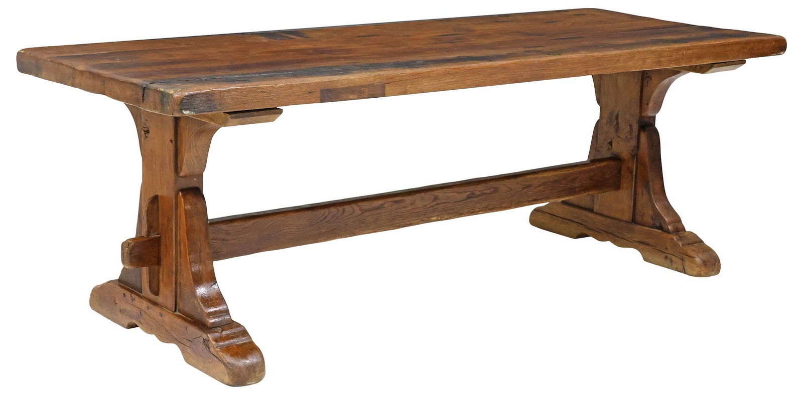 FRENCH OAK MONASTERY TABLE, LATE 18TH / EARLY 19TH C. (1 of 4)