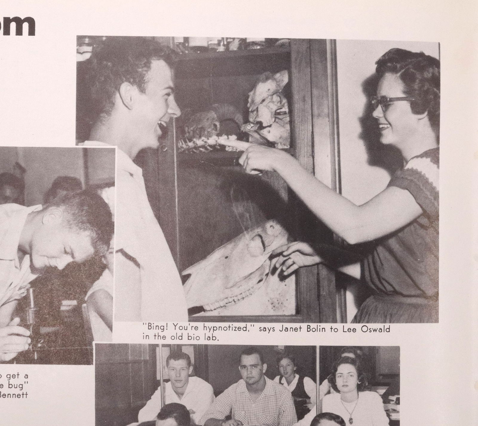LEE HARVEY OSWALD HIGH SCHOOL YEARBOOK, PRESIDENT KENNEDY ( JFK ) ASSASSIN (1 of 7)